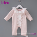 60113 100%Cotton Baby Romper For Girls Lace